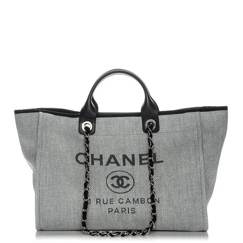 chanel deauville tote sizes|chanel deauville tote large.